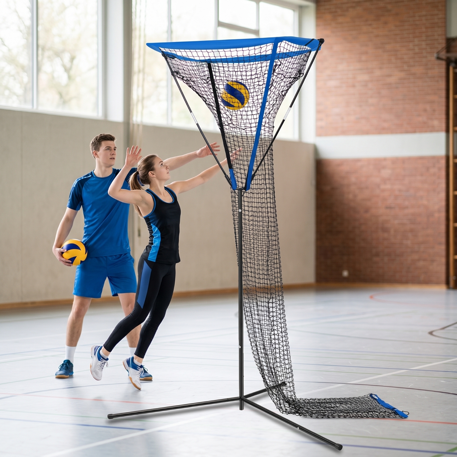 Sports Equipment Volleyball - Volleyball Training Net Stand Adjustable Height