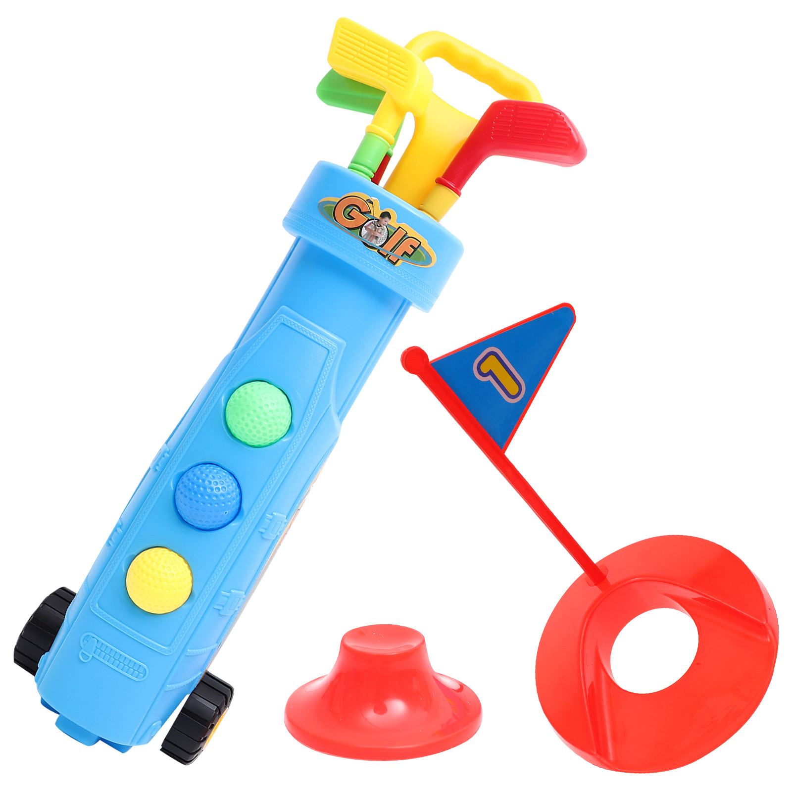 Sports Equipment Golf - 1Set Kids Golf Club Indoor Plastic