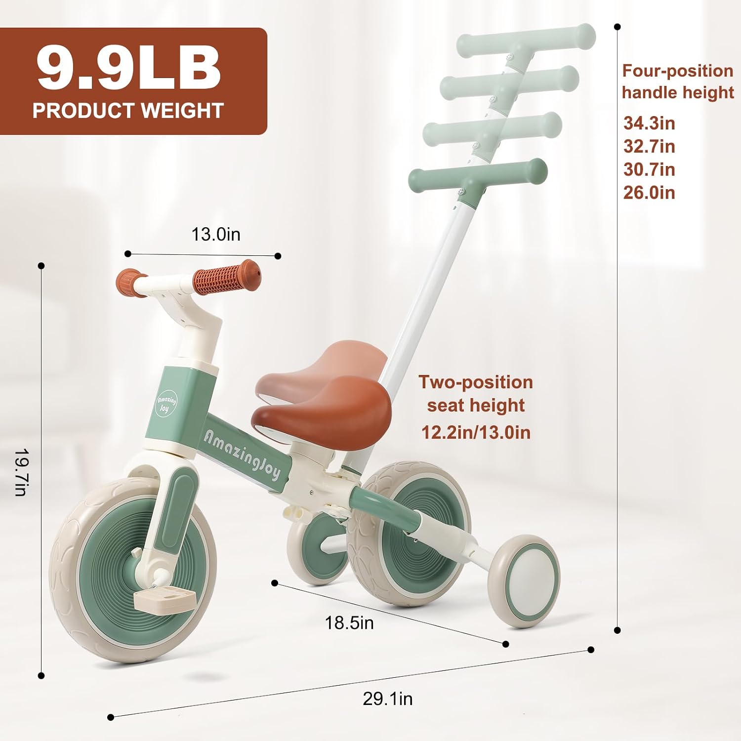6-in-1 Toddler Tricycle for 1- – обзор и цена Balance Bike Kids