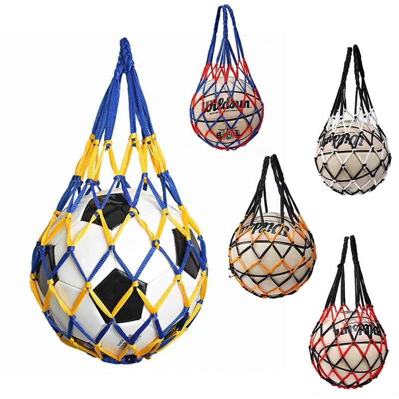 1PC Football Net Bag Nylon Bol – обзор и цена Sports Equipment Volleyball