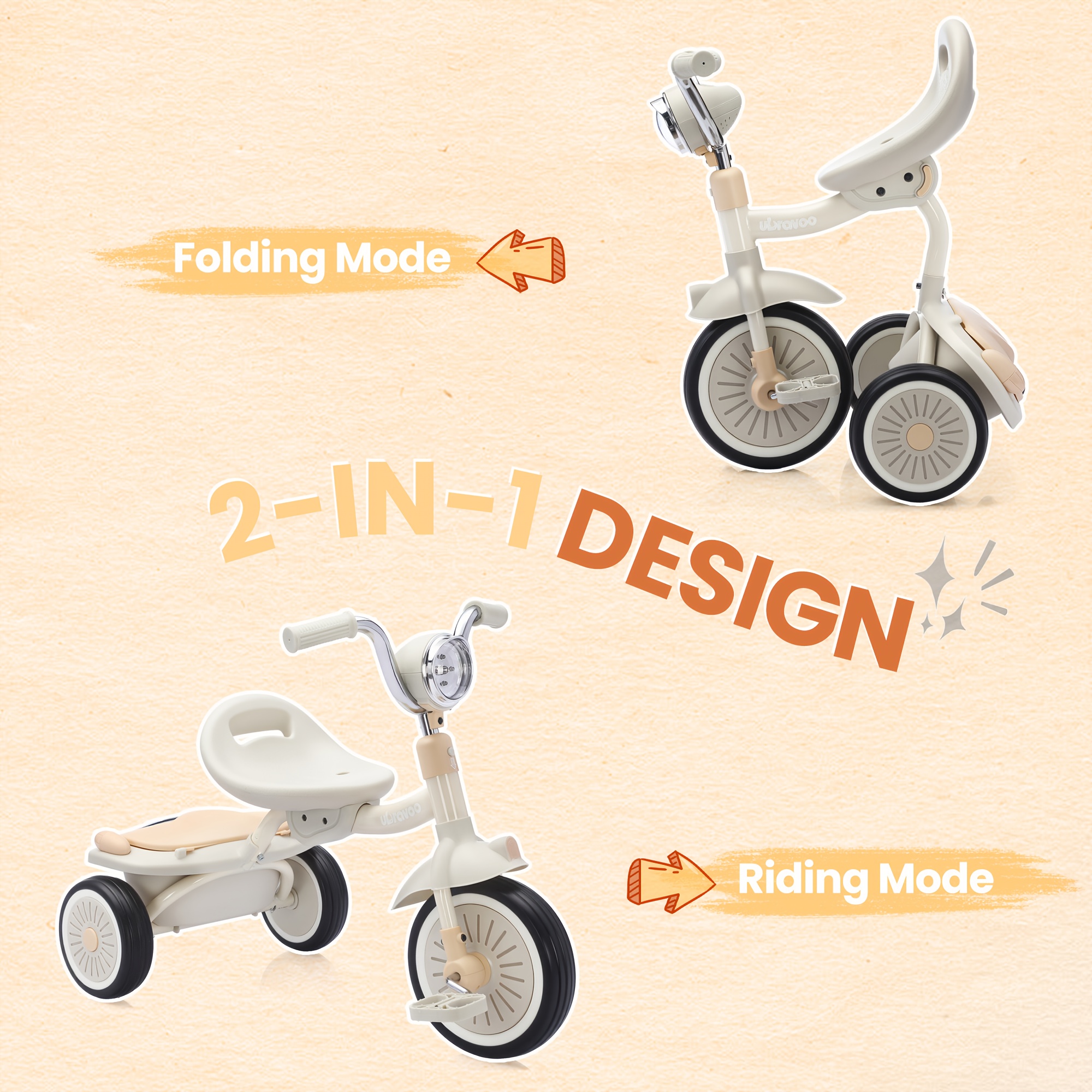 4-in-1 Kids Tricycle – 3-Wheel – обзор и цена Balance Bike Kids