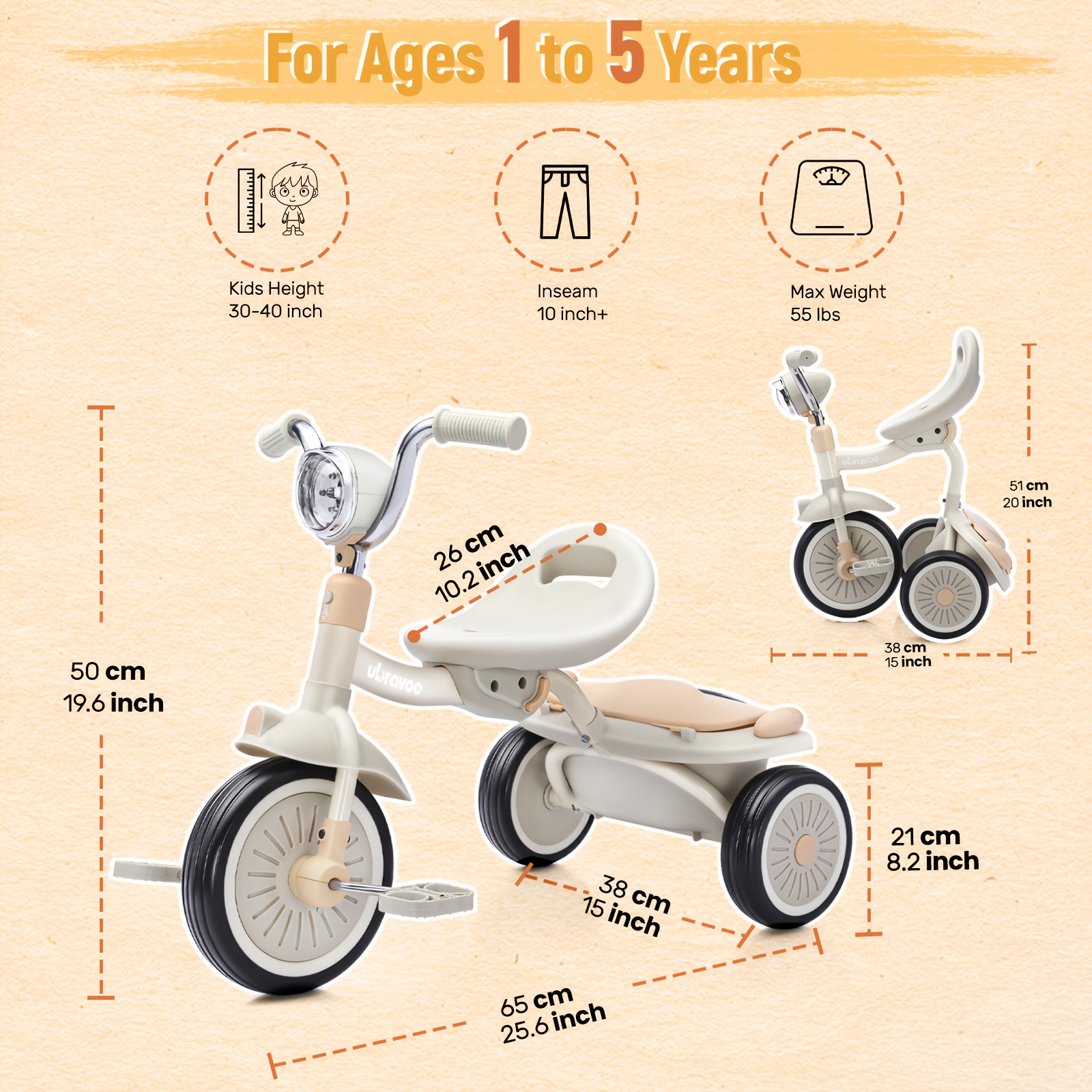 4-in-1 Kids Tricycle – 3-Wheel – обзор и цена Balance Bike Kids