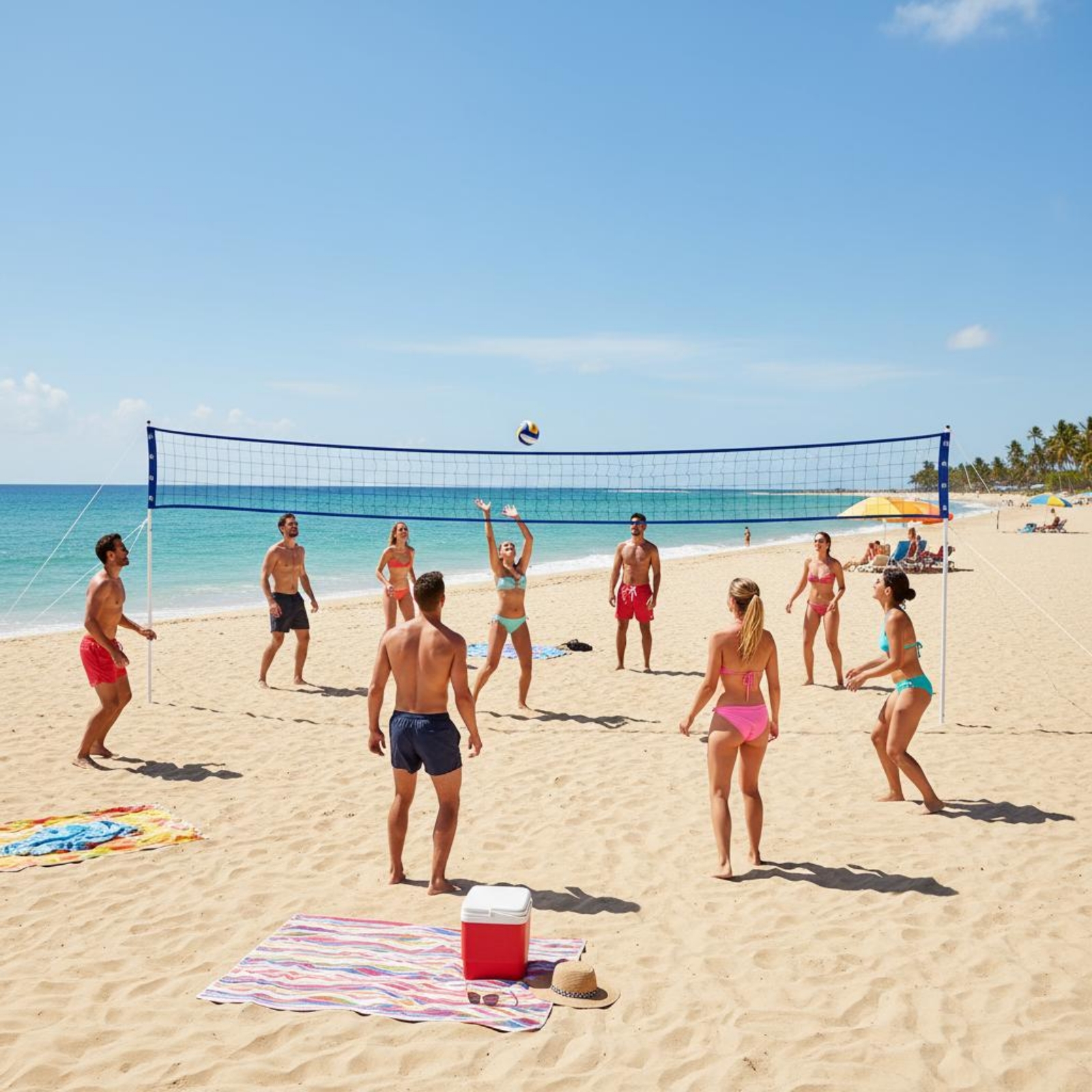 Beach Volleyball Net Set Quick – обзор и цена Sports Equipment Volleyball